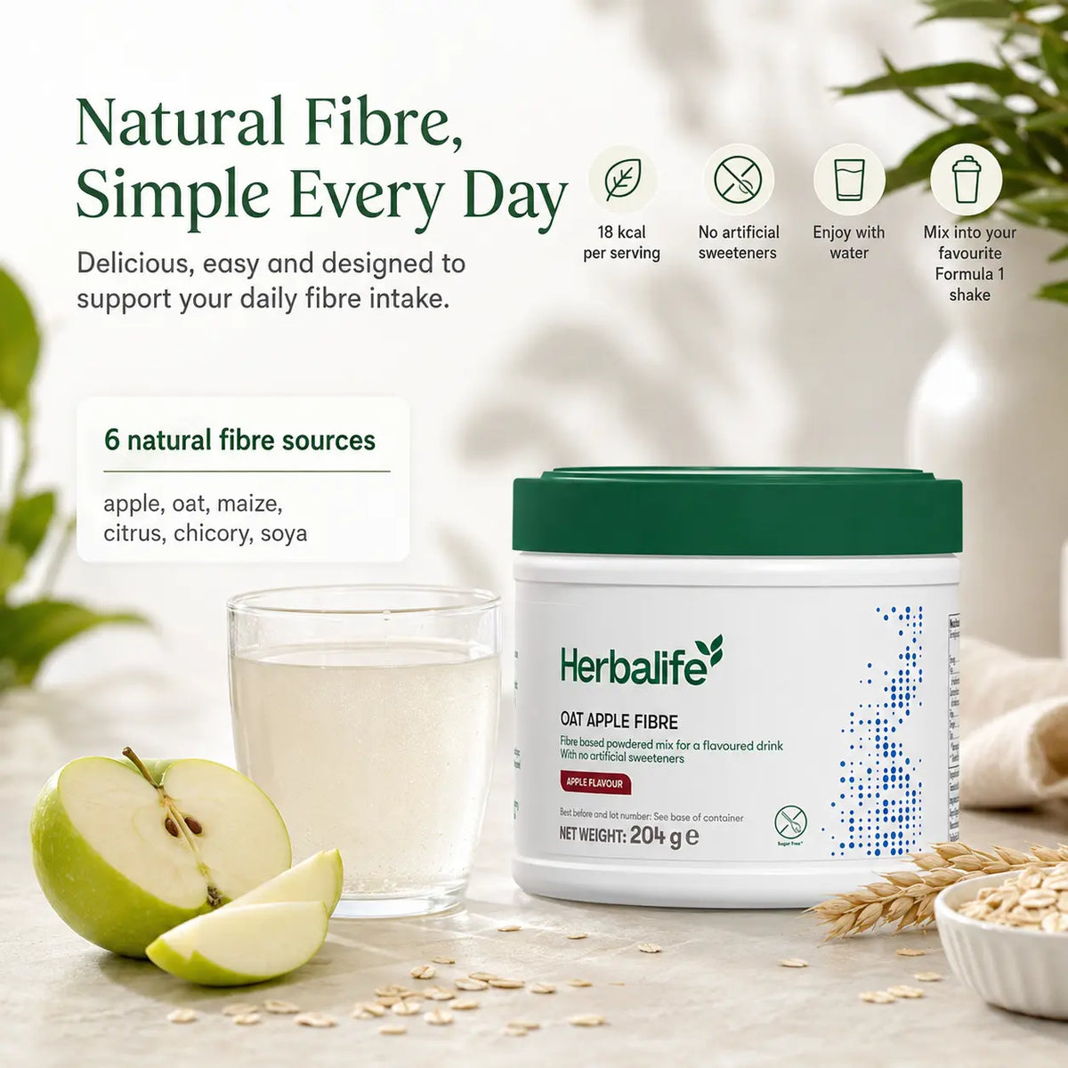 Hafer-Apfel-Faser-Getränk Apfel 204 g
