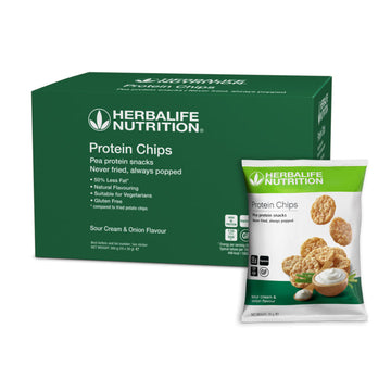 Herbalife Protein Chips Sour Cream Onion 10 x 30g high-protein snack