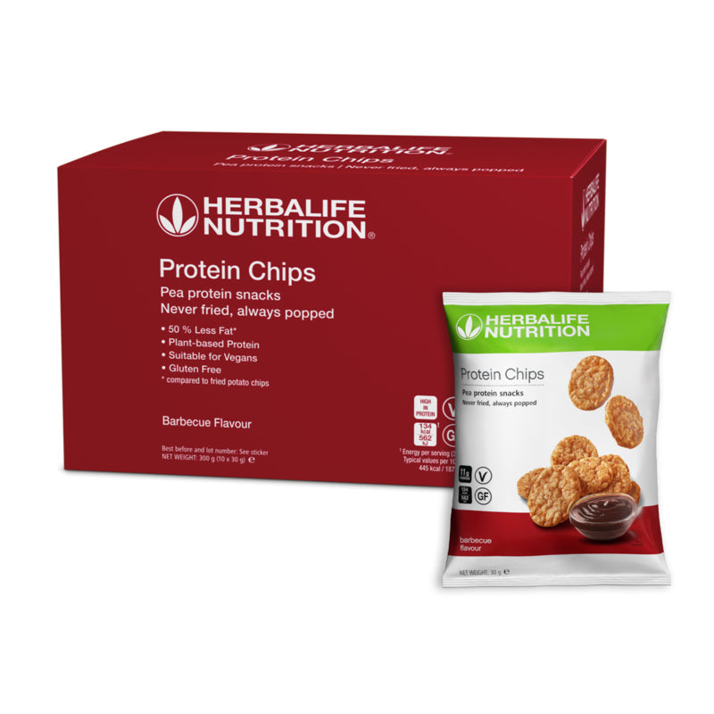 Herbalife Protein Chips Barbecue 10 x 30g high-protein snack