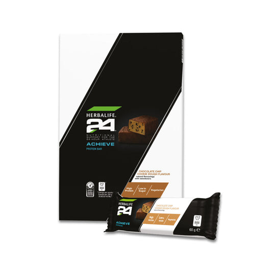 Herbalife H24 Achieve Bar Cookie Dough sports protein bar box of 6
