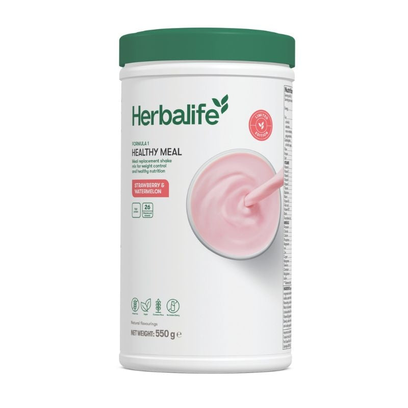 Herbalife Formula 1 Strawberry Watermelon Shake 550g meal replacement canister